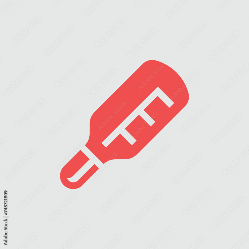 Medical thermometer. Simple shape vector icon Medical thermometer. Simple shape vector icon