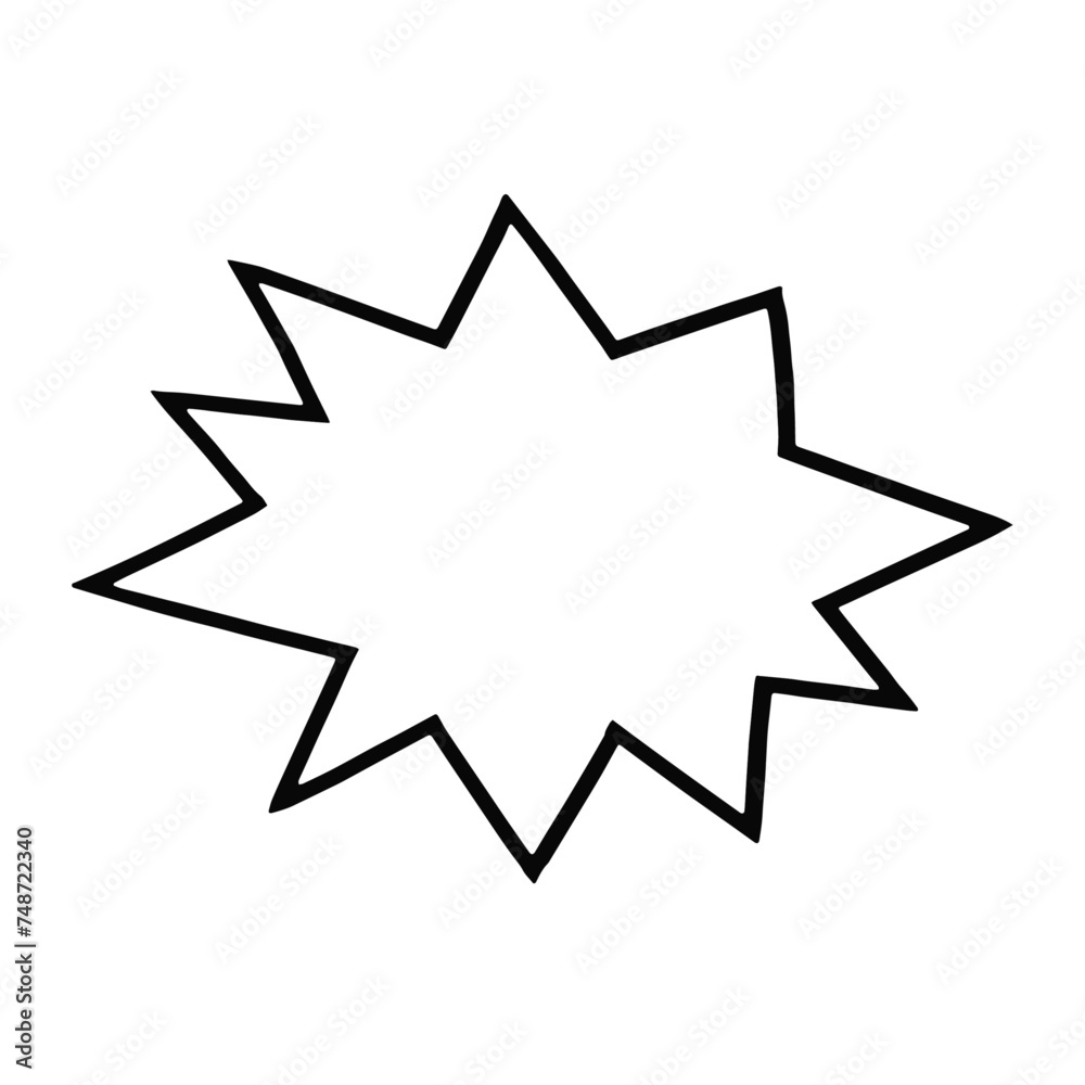 Vector Comics Book Speech Bubble Cloud Cartoon Style Vector Comics Book Speech Bubble Cloud Cartoon Style