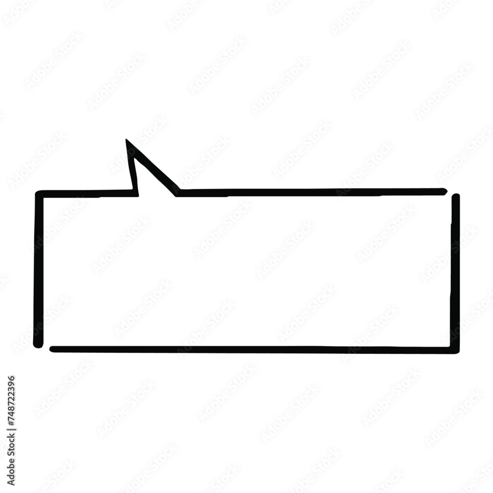 Fototapeta premium Vector Comics Book Speech Bubble Cloud Cartoon Style