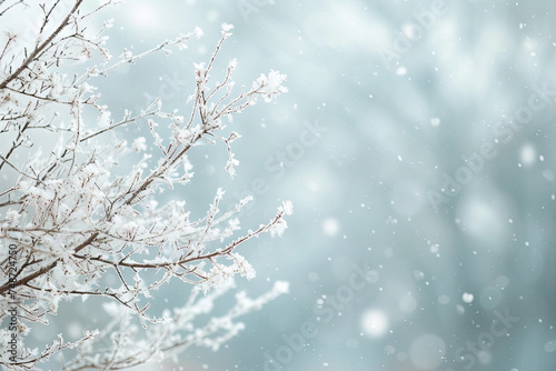 Weightless, Light, and Soothing Winter Background: Neutral, Calm, Conveys a Sense of Harmony, Affection, and Care.