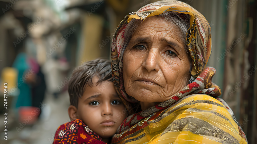 image that portrays the resilience of individuals navigating through the hardships of war-torn cities. Showcase the beauty and strength of real people facing adversity.