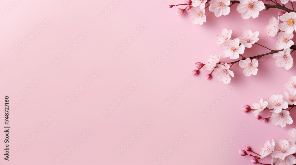 banner sakura on background. banner sakura on background.