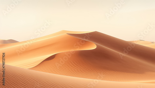 Sand dunes background at sunset