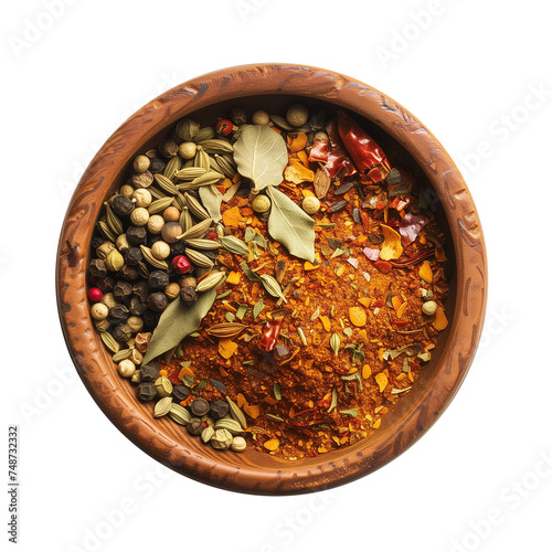 bowl of dried herbs