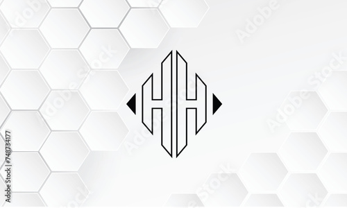 H, HH, Abstract Letters Logo Monogram