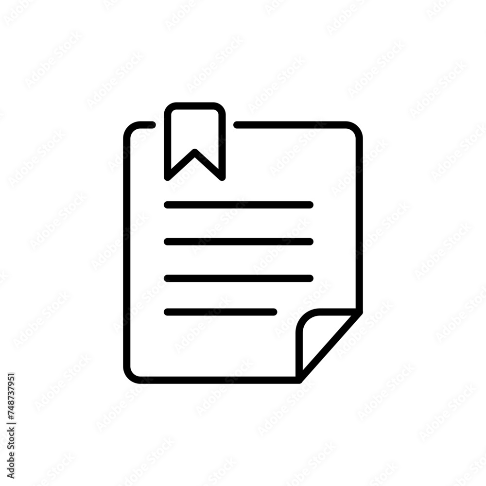 Not bookmark outline icons, minimalist vector illustration ,simple transparent graphic element .Isolated on white background Not bookmark outline icons, minimalist vector illustration ,simple transparent graphic element .Isolated on white background