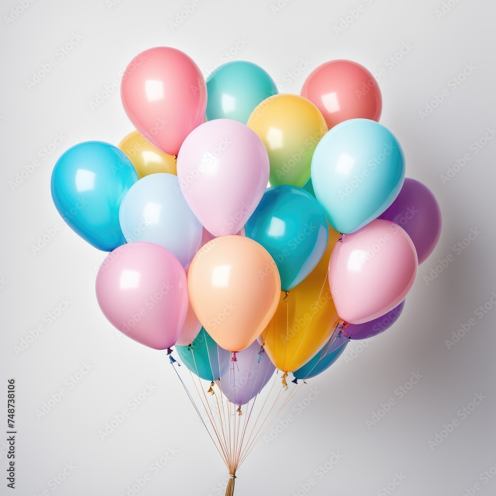 bunch of many colorful festive balloons bunch of many colorful festive balloons