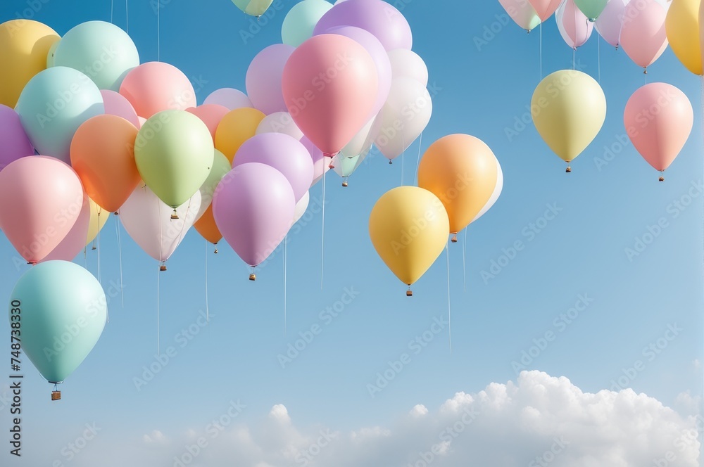 festive background of many colorful balloons festive background of many colorful balloons