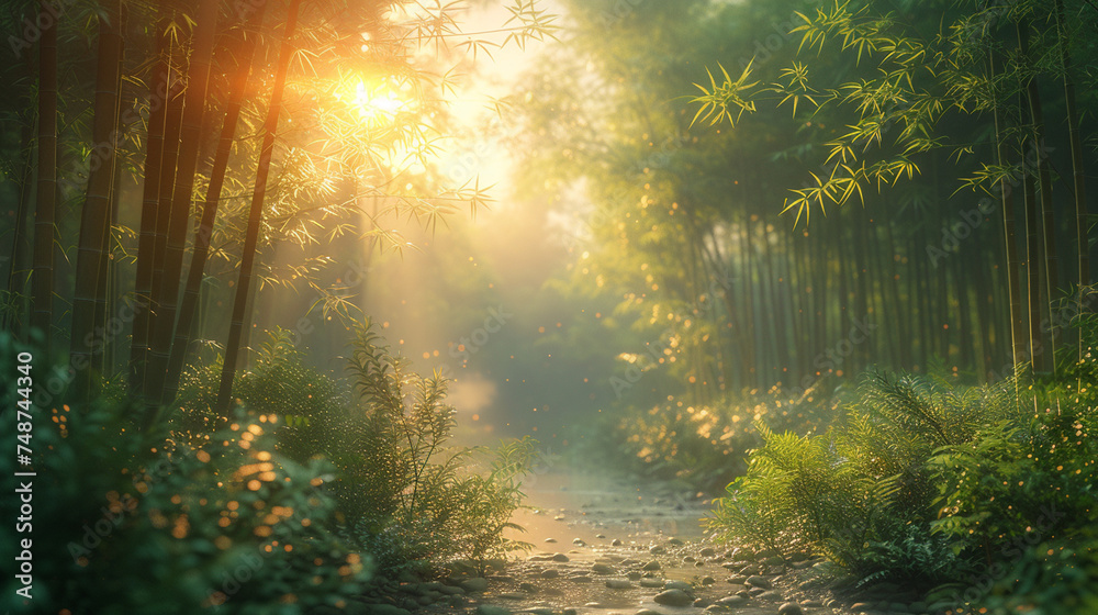 Obraz premium Bamboo field.