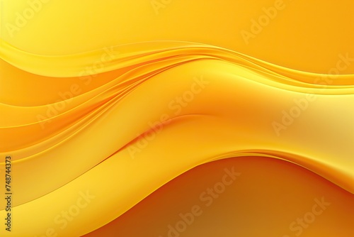 Powerful Yellow Wave Abstract Background Design Illustration - Beautiful Wind Abstraction in Yellow