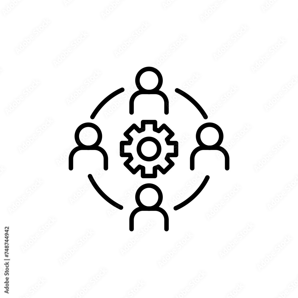 Team management outline icons, minimalist vector illustration ,simple transparent graphic element .Isolated on white background Team management outline icons, minimalist vector illustration ,simple transparent graphic element .Isolated on white background