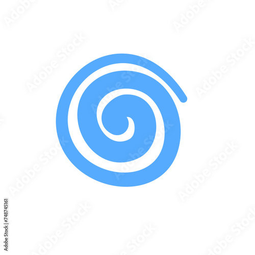 Spiral Shape, Vortex Wave Symbol