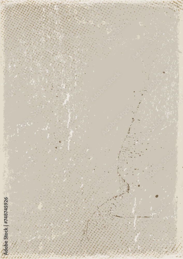 Grunge background: Old and dirty beige canvas vectorized