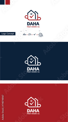 Daha Logo Design Template photo