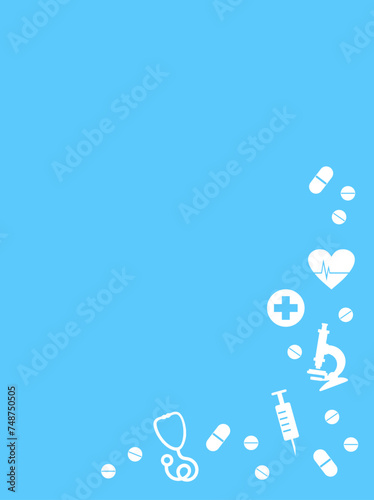 National Doctors Day medical background