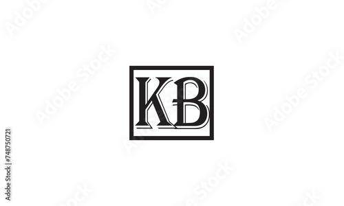 KB, BK, K, B Abstract Letters Logo Monogram 