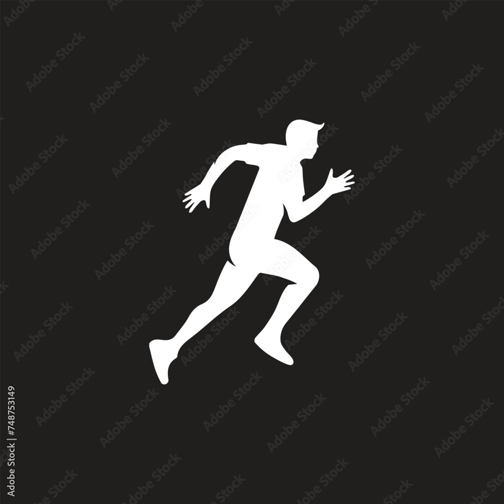 Set running silhouettes. Vector illustration. Set running silhouettes. Vector illustration.