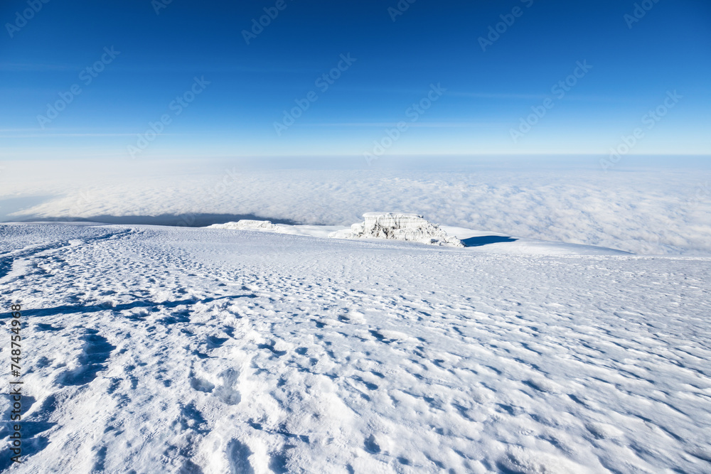 Glacier at the Roof of Africa, Kilimanjaro