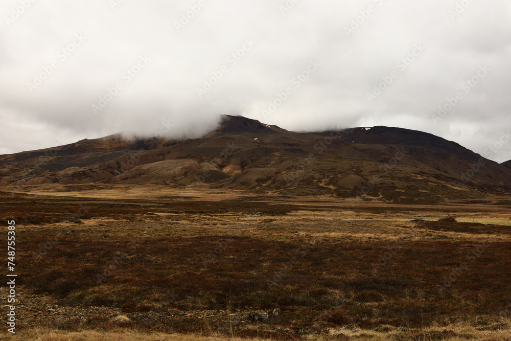 View on a mountain located in western peninsula Snæfellsnes , Iceland View on a mountain located in western peninsula Snæfellsnes , Iceland