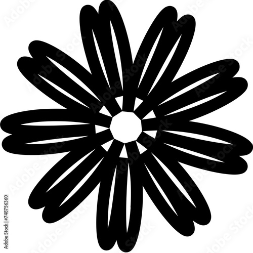 Abstract Vector Shape Object Flower Star Pattern