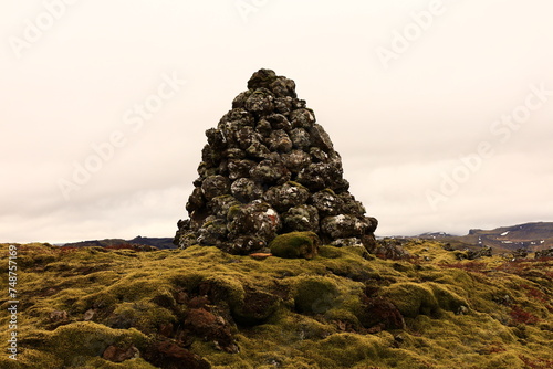 Berserkjahraun is a road on the northern part of the Snaefellsnes peninsula , Iceland photo