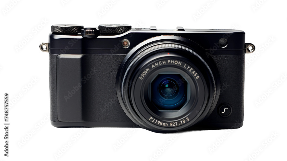 Camera with Large Sensor Compact and Advanced on transparent background