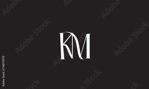 KM, MK, K, M Abstract Letters Logo Monogram photo