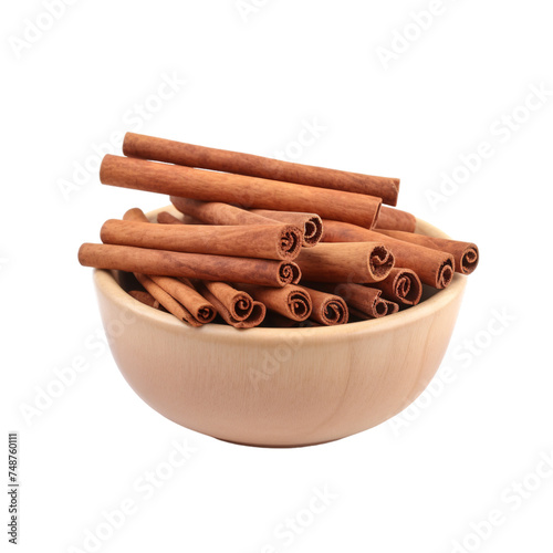 cinnamon sticks in a bowl