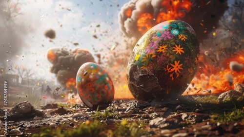 Easter eggs fight