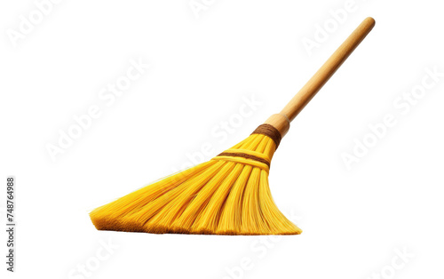 Traditional Broom Isolated on Transparent Background photo