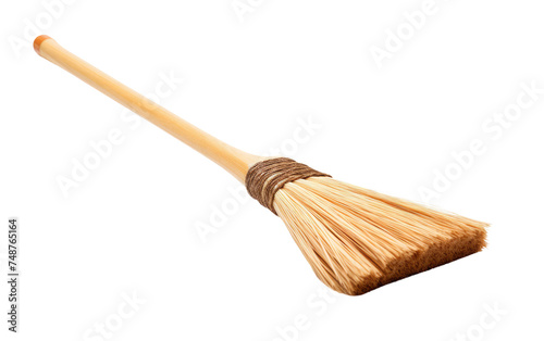 Household Broom Isolated on Transparent Background photo