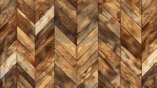 A series of wooden chevrons, with some of them being burnt