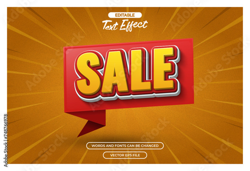 Sale banner text effect