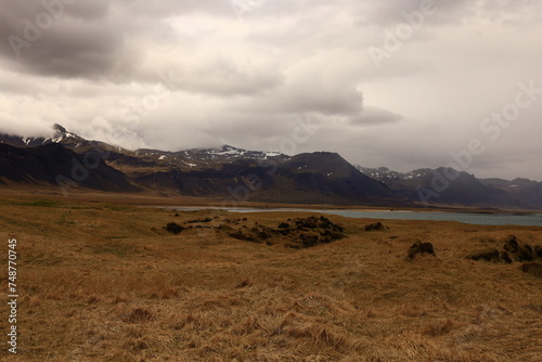 The Snæfellsjökull National Park is a national park of Iceland located in the municipality of Snæfellsbær the west of the country photo