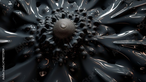 Freeform ferrofluids background, beautiful chaos, swirling black frequency 