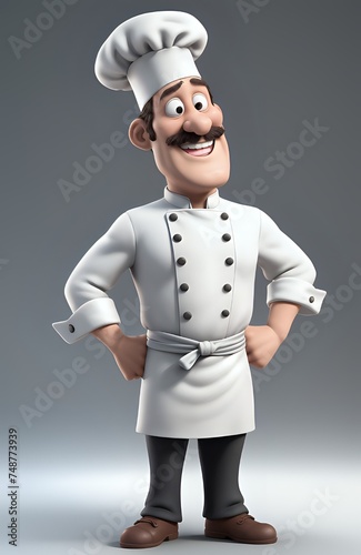 Wallpaper Mural 3D illustration of a chef made with Generative AI Torontodigital.ca