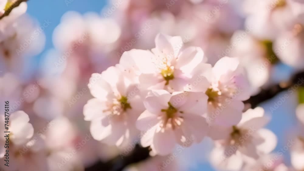 Focused View Of A branch of a tree with flowers Focused View Of A branch of a tree with flowers