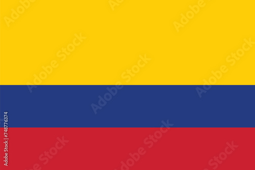 national flag of the Columbia photo