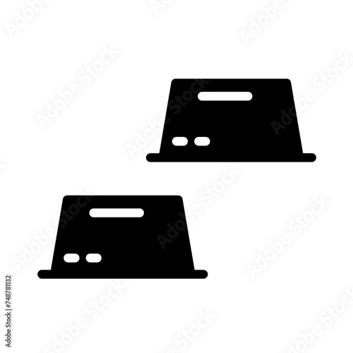 Bank Gold Ingots Glyph Icon