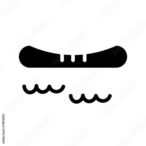 Boat Cowboy Desert Glyph Icon