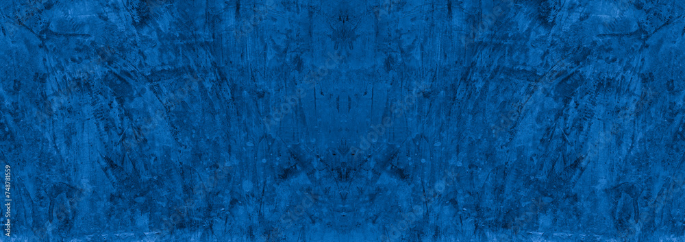 Old wall pattern texture cement blue dark abstract blue color design are light with black gradient background. Old wall pattern texture cement blue dark abstract blue color design are light with black gradient background.