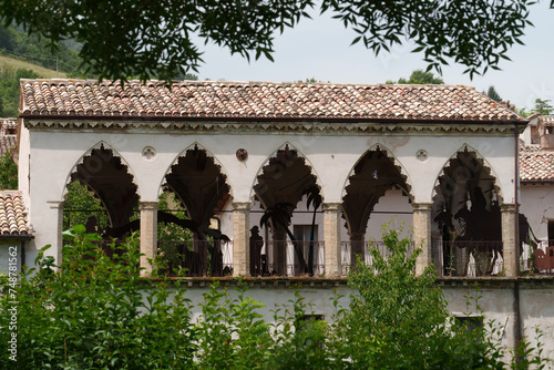 Historic building at Muccia  Marche  Italy