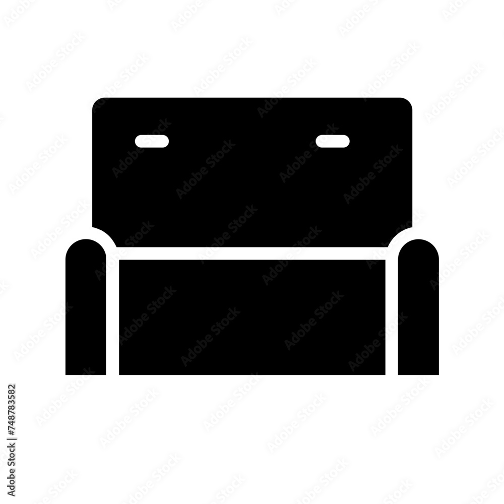 Coach Furniture Sofa Glyph Icon Coach Furniture Sofa Glyph Icon