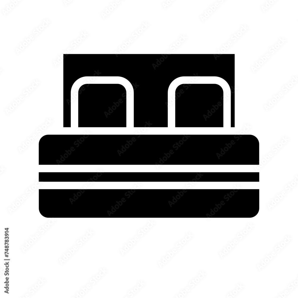 Interior Sofa Wooden Glyph Icon