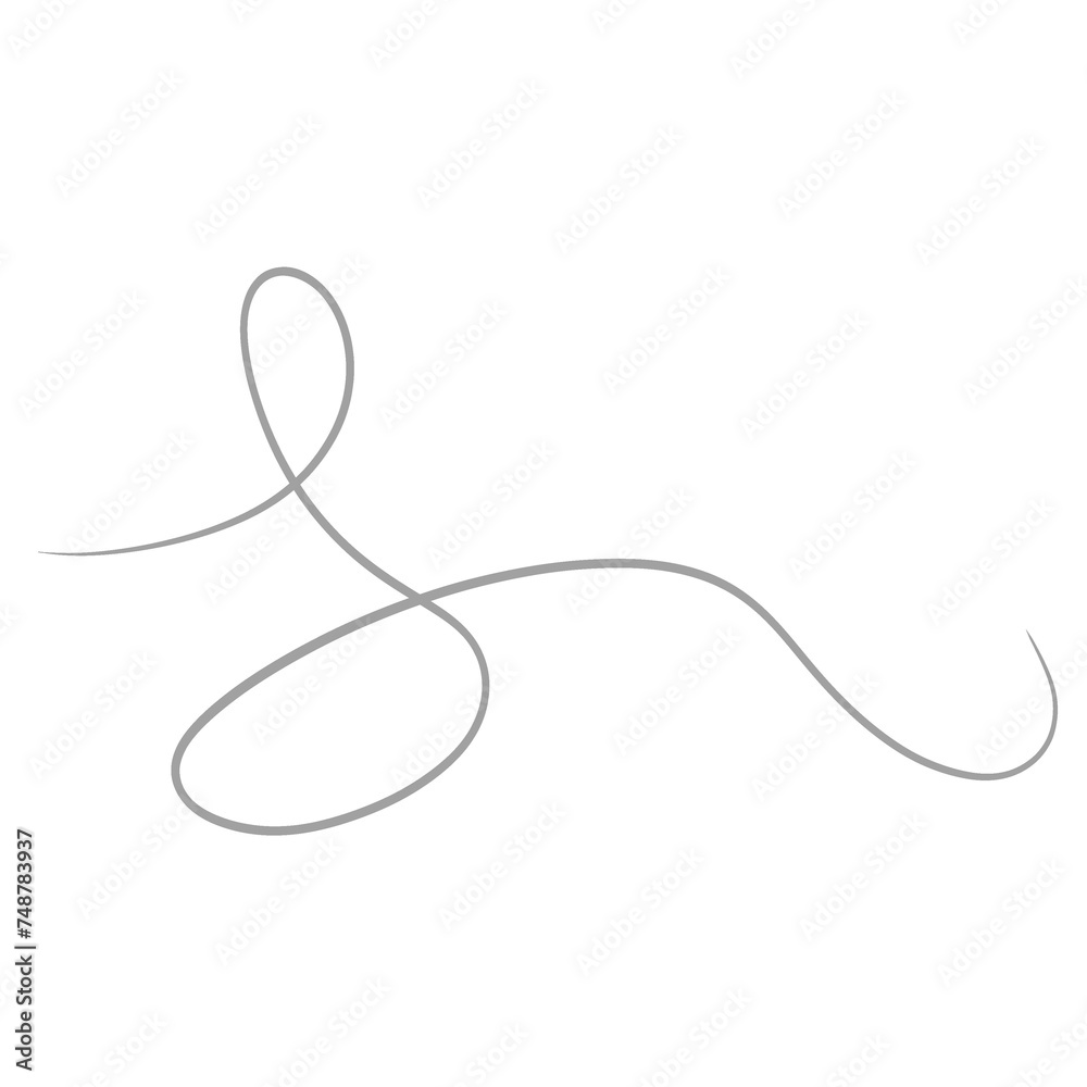Grey Squiggle Doodle Line Grey Squiggle Doodle Line
