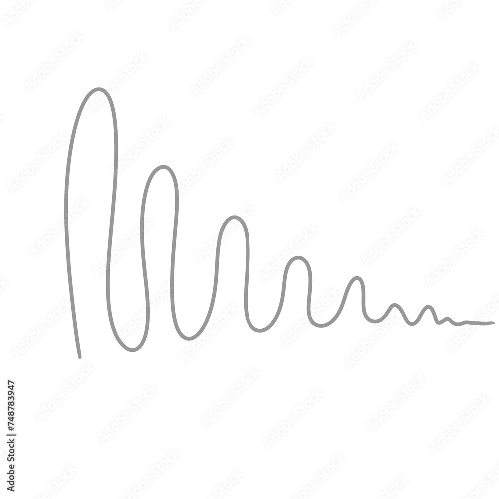 Grey Squiggle Doodle Line Grey Squiggle Doodle Line