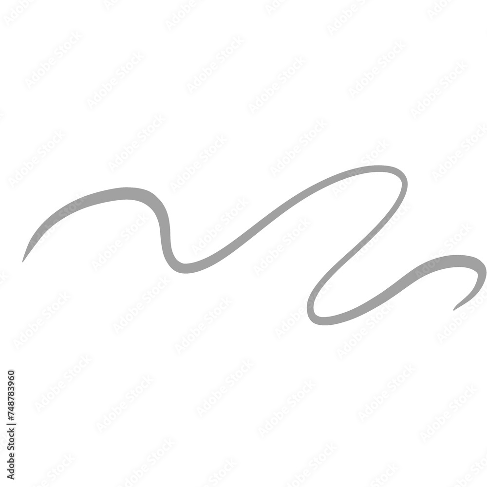 Grey Squiggle Doodle Line Grey Squiggle Doodle Line