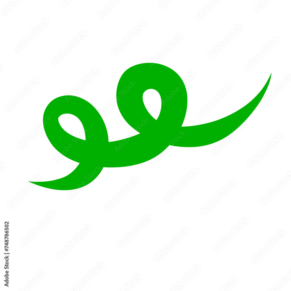 Green Swirl Line Green Swirl Line