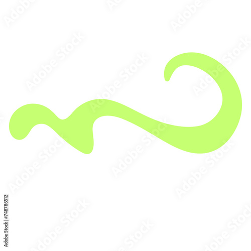 Green Swirl Line 