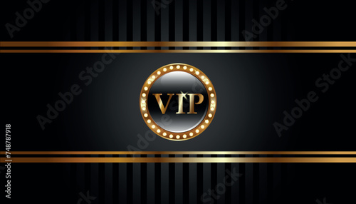 VIP Premium black background. Luxury background for casino, theatre, circus, cinemas, bars or restaurants
